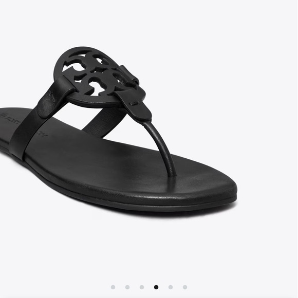 Tory Burch Miller Soft Sandal Sz 9 Black - Picture 7 of 9